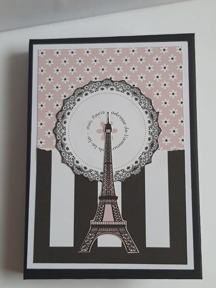 Bloco com Capa Dura no Tema Paris