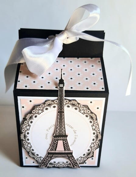 Caixa Milk com Tema Paris