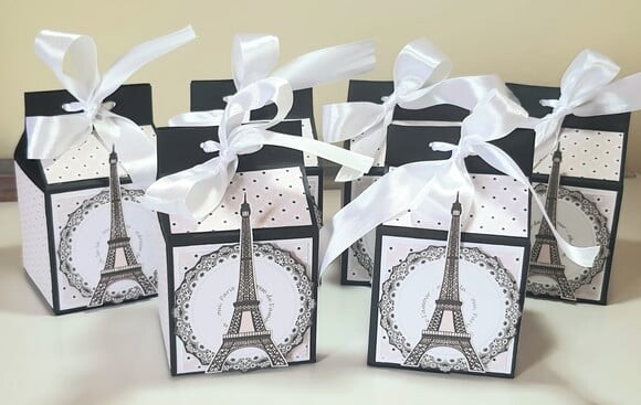 Caixa Milk com Tema Paris