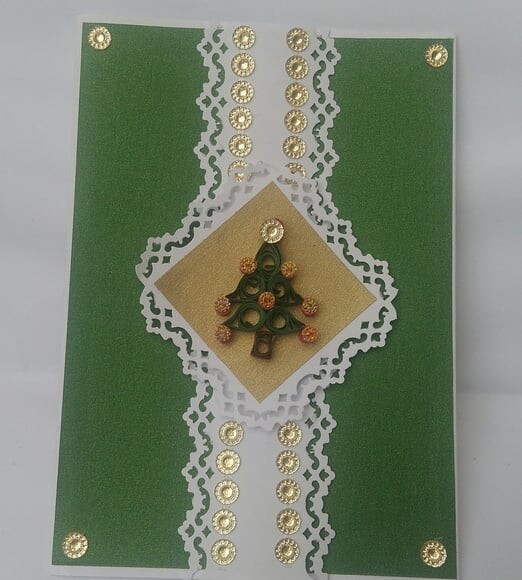 Cartão de Natal em Scrapbook