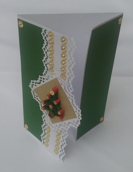 Cartão de Natal em Scrapbook