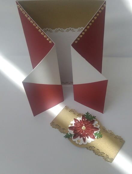 Cartão de Natal em Scrapbook