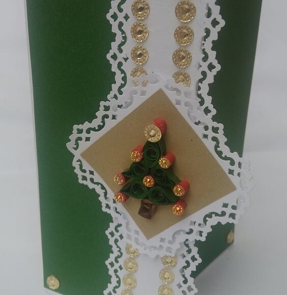 Cartão de Natal em Scrapbook