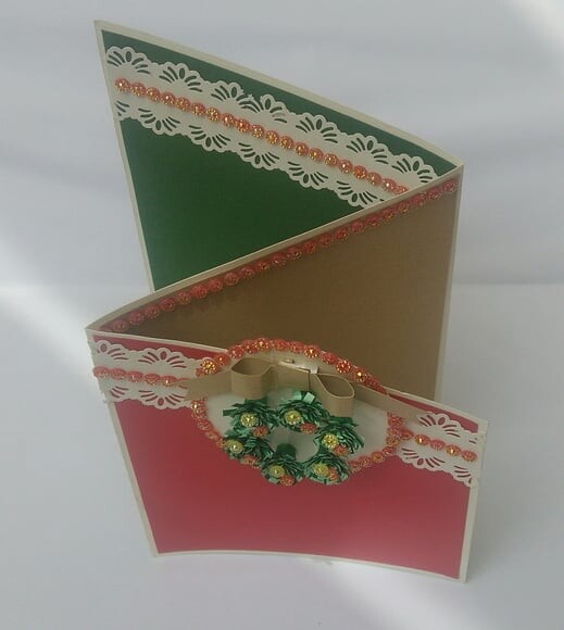 Cartão de Natal em Scrapbook