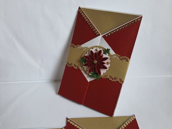 Cartão de Natal em Scrapbook