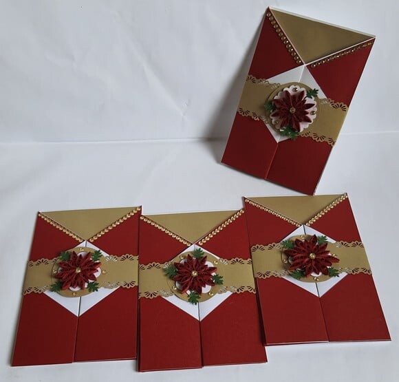 Cartão de Natal em Scrapbook