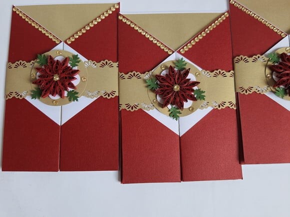 Cartão de Natal em Scrapbook