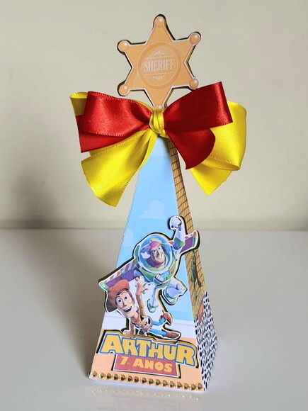 Caixa pirâmide Toy Story