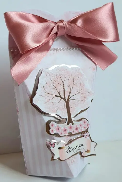 Caixa coração Flor de Cerejeira