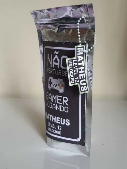 Saquinho Metalizado com Fecho Zip Lock Videogame Playstation