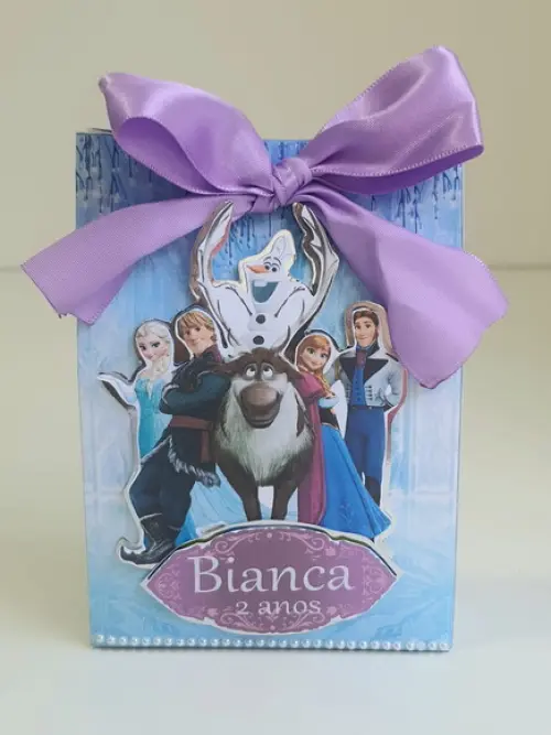 Caixa sacolinha Frozen