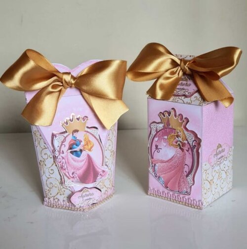 Kit 50 Lembrancinhas para Festa Bela Adormecida/ Aurora