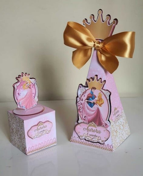 Kit 50 Lembrancinhas para Festa Bela Adormecida/ Aurora
