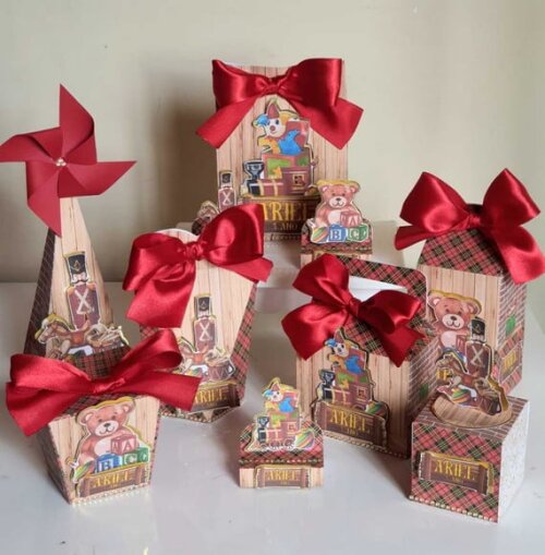 Kit 50 Lembrancinhas para Festa Fábrica de Brinquedos Natal
