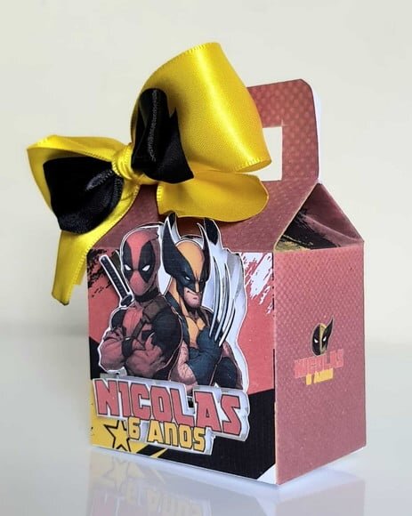 Caixa Maletinha Deadpool e Wolverine