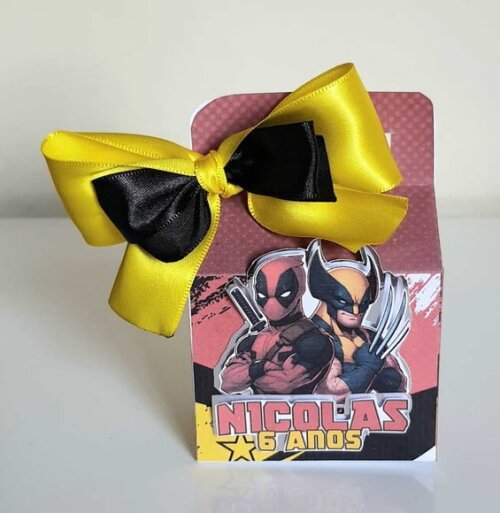 Caixa Maletinha Deadpool e Wolverine