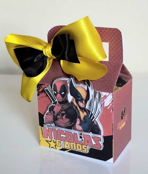 Caixa Maletinha Deadpool e Wolverine