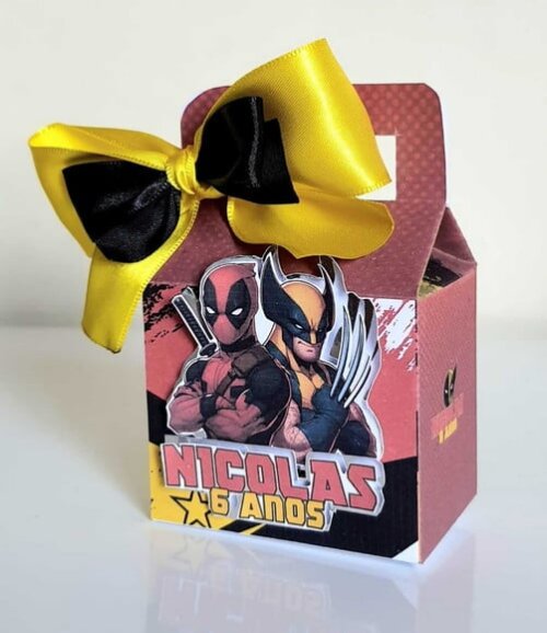 Caixa Maletinha Deadpool e Wolverine