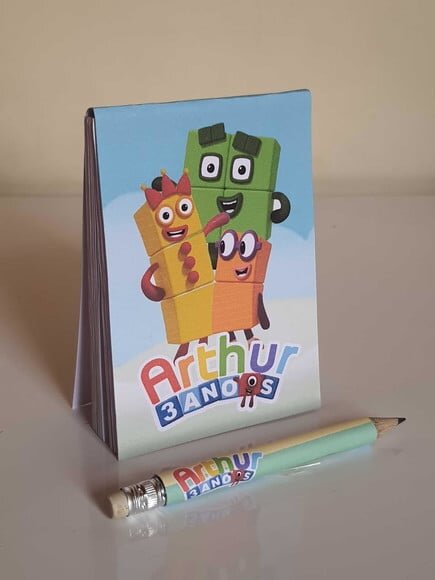 Kit Bloquinho e Mini-lápis Numberblocks