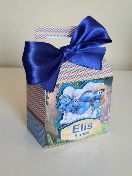Caixa Maletinha Smurfs