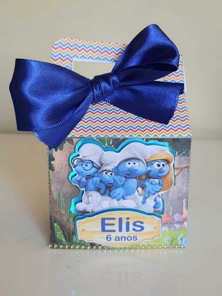 Caixa Maletinha Smurfs