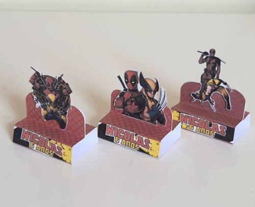 Porta-bis Duplo Deadpool e Wolverine