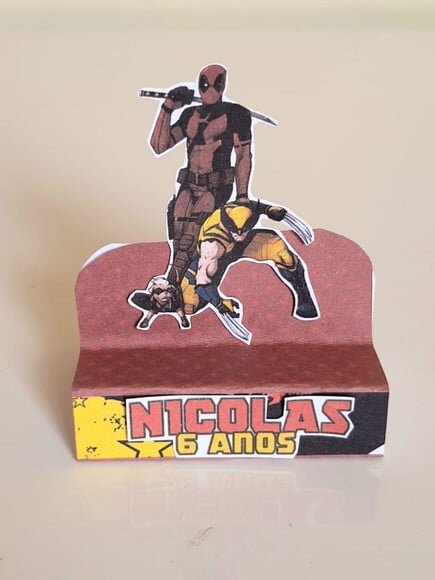 Porta-bis Duplo Deadpool e Wolverine