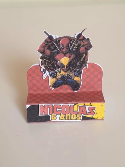 Porta-bis Duplo Deadpool e Wolverine