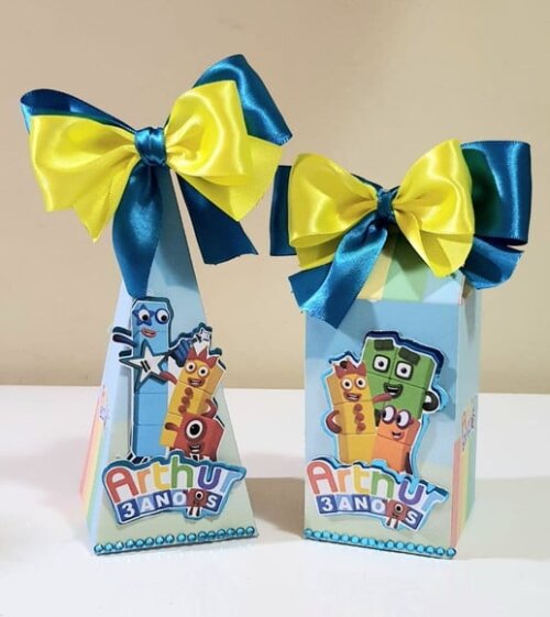 Kit 50 Lembrancinhas para Festa Infantil Numberblocks