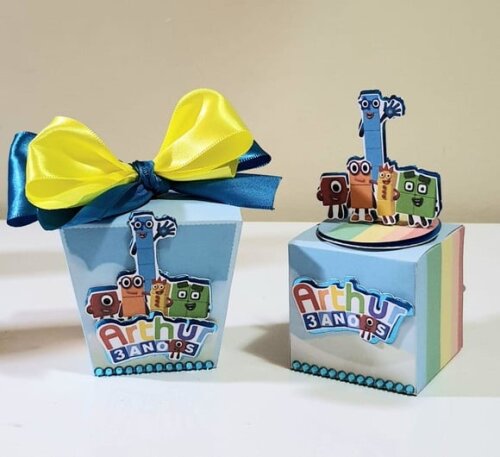 Kit 50 Lembrancinhas para Festa Infantil Numberblocks