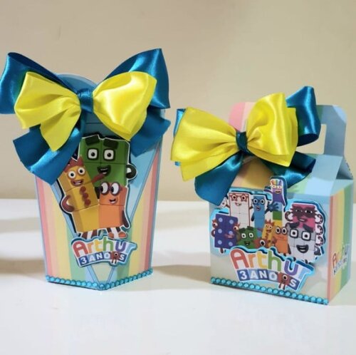 Kit 50 Lembrancinhas para Festa Infantil Numberblocks