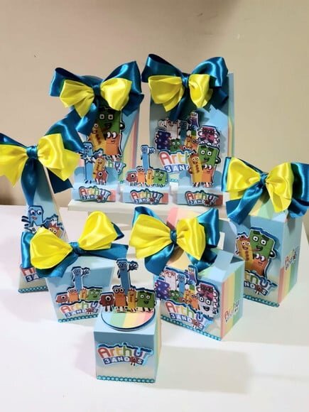 Kit 50 Lembrancinhas para Festa Infantil Numberblocks