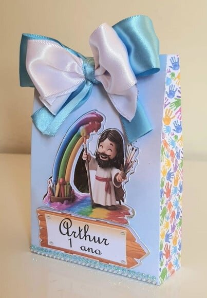 Caixa Sacolinha Jesus o Maior Pintor do Mundo