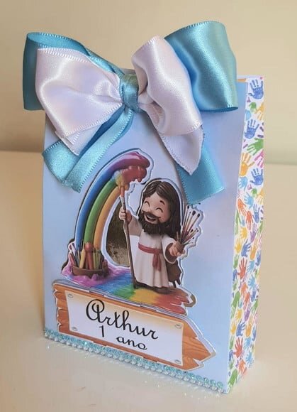 Caixa Sacolinha Jesus o Maior Pintor do Mundo