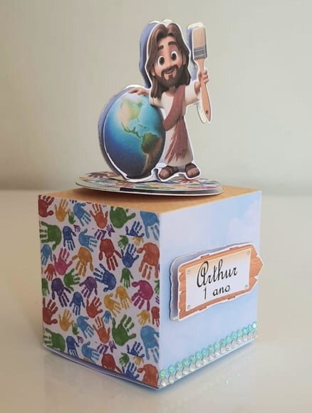Caixa Cubo Jesus, o Maior Pintor do Mundo