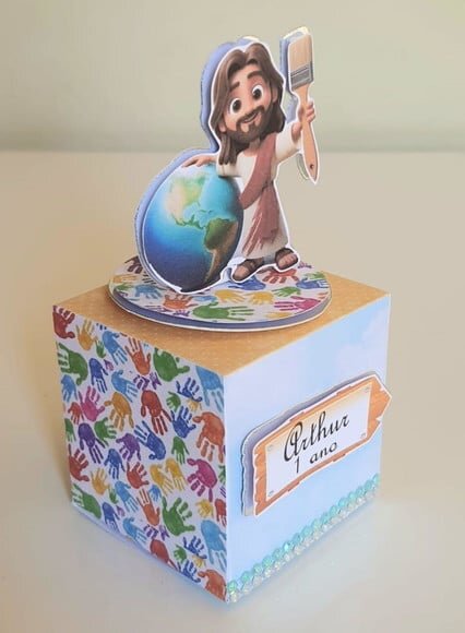 Caixa Cubo Jesus, o Maior Pintor do Mundo