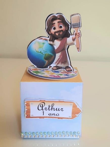 Caixa Cubo Jesus, o Maior Pintor do Mundo