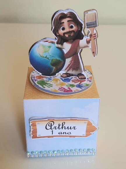 Caixa Cubo Jesus, o Maior Pintor do Mundo