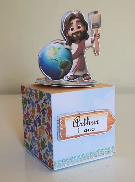 Caixa Cubo Jesus, o Maior Pintor do Mundo
