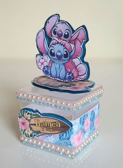 Caixinha Acrílica Stitch