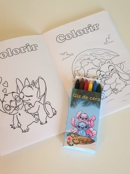 Kit Colorir com Giz de Cera Stitch