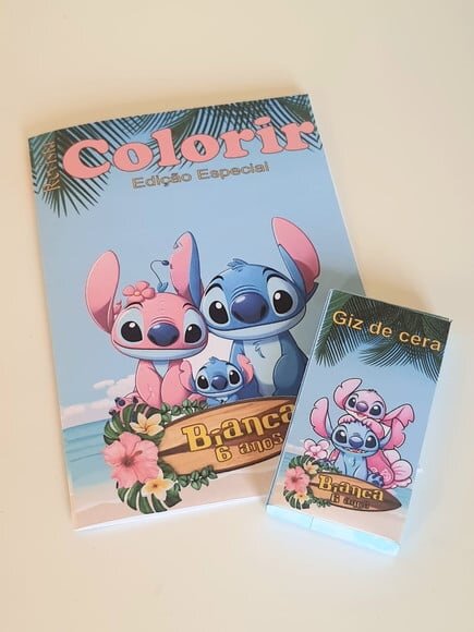 Kit Colorir com Giz de Cera Stitch
