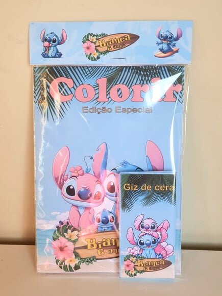 Kit Colorir com Giz de Cera Stitch