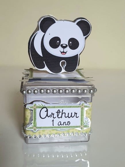 Caixinha Acrílica Panda