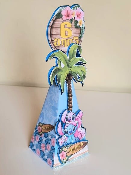 Caixa Pirâmide Stitch