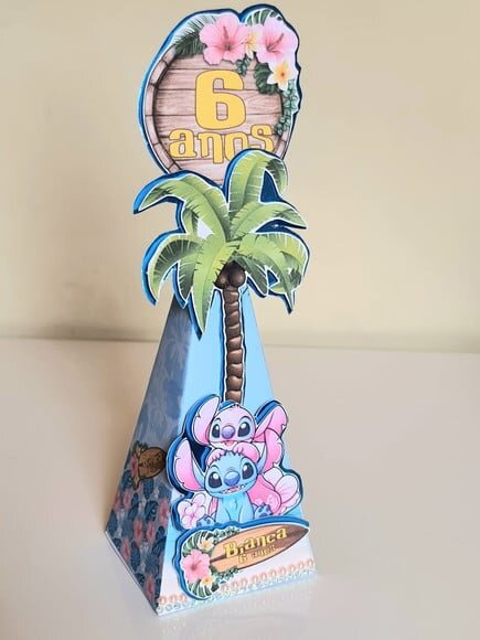 Caixa Pirâmide Stitch