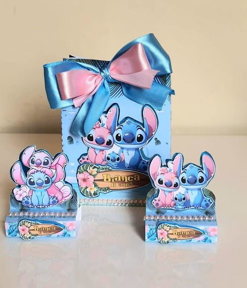 Kit 50 Lembrancinhas para Festa Stitch