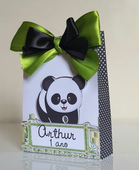 Caixa Sacolinha Panda