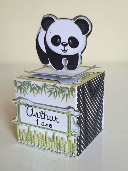 Caixa Cubo Panda