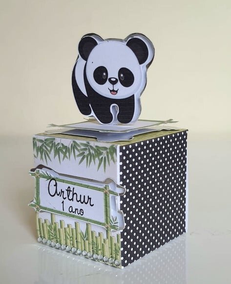Caixa Cubo Panda